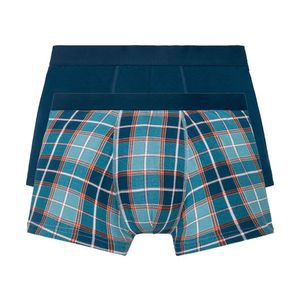 LIVERGY® Pánske boxerky, 2 kusy (L, károvaná / modrá) vyobraziť