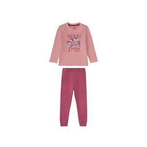 LUPILU® Dievčenské dlhé pyžamo (86/92, bledoružová / ružová) vyobraziť