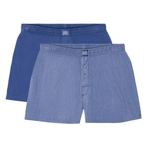LIVERGY® Pánske boxerky, 2 kusy (XL, modrá) vyobraziť