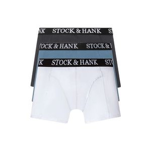 Stock&Hank Pánske boxerky, 3 kusy (XL, modrá/biela/námornícka modrá) vyobraziť