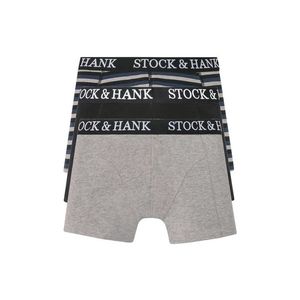 Stock&Hank Pánske boxerky, 3 kusy (S, šedá/čierna) vyobraziť
