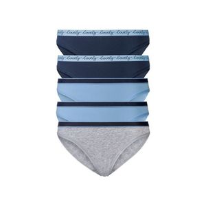 ESMARA® Dámske nohavičky BIO, 5 kusov (M (40/42), námornícka modrá / šedá / modrá) vyobraziť