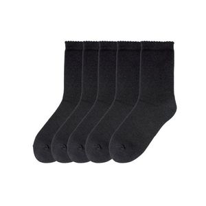 PEPPERTS® Dievčenské ponožky, 5 párov (39/42, čierna) vyobraziť