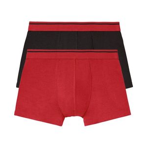 LIVERGY® Pánske boxerky BIO, 2 kusy (XL, čierna / červená) vyobraziť