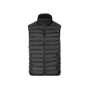LIVERGY® Pánska vesta so stojatým golierom z recyklovaného materiálu (M (48/50), čierna) vyobraziť