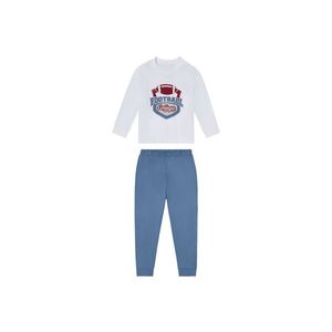 LUPILU® Chlapčenské pyžamo (86/92, biela/modrá) vyobraziť
