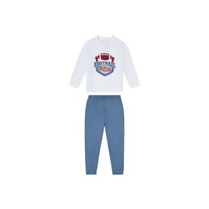 LUPILU® Chlapčenské pyžamo (98/104, biela/modrá) vyobraziť