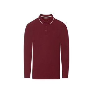 LIVERGY® Pánske polo tričko s dlhým rukávom (M (48/50), červená) vyobraziť