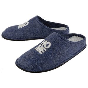 LIVERGY® Pánske plstené papuče (46, modrá) vyobraziť