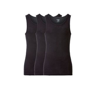 LIVERGY® Pánske bavlnené tielko, 3 kusy (S, čierna) vyobraziť