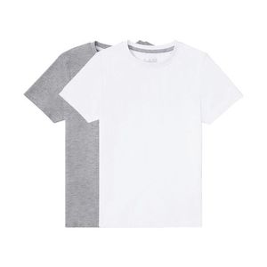 PEPPERTS® Chlapčenské bavlnené tričko, 2 kusy (146/152, biela / šedá) vyobraziť