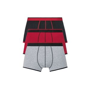 LIVERGY® Pánske boxerky XXL, 3 kusy (4XL, čierna / červená / šedá) vyobraziť