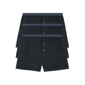 LIVERGY® Pánske bavlnené boxerky, 3 kusy (L, čierna) vyobraziť
