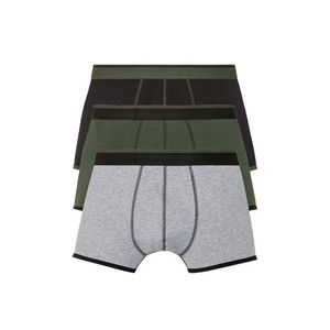 LIVERGY® Pánske boxerky, 3 kusy (S, čierna / kaki / šedá) vyobraziť