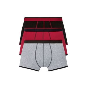 LIVERGY® Pánske boxerky, 3 kusy (M, čierna / červená / šedá) vyobraziť