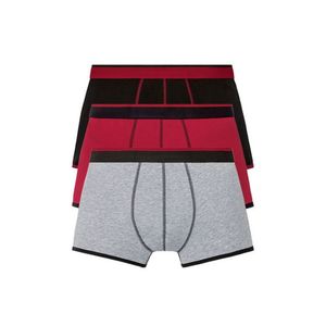 LIVERGY® Pánske boxerky, 3 kusy (L, čierna / červená / šedá) vyobraziť