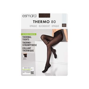 ESMARA® Nepriehľadné termopančuchy (M (40/42), Espresso) vyobraziť