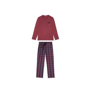 LIVERGY® Pánske pyžamo s bavlnou (M (48/50), červená) vyobraziť