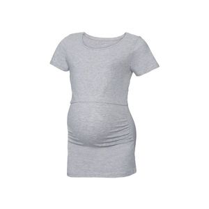 ESMARA® Dámske bavlnené tehotenské tričko BIO (M (40/42), šedá) vyobraziť
