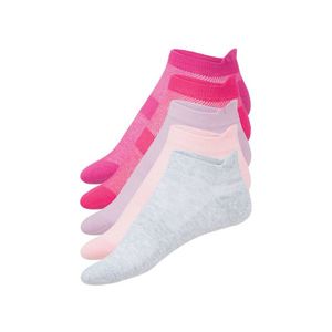 CRIVIT® Dámske nízke ponožky, 5 párov (41-42, šedá / ružová / fialová) vyobraziť
