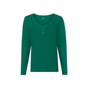 ESMARA® Dámske tričko s dlhým rukávom (L (44/46), zelená) vyobraziť