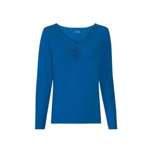ESMARA® Dámske tričko s dlhým rukávom (XS (32/34), modrá) vyobraziť