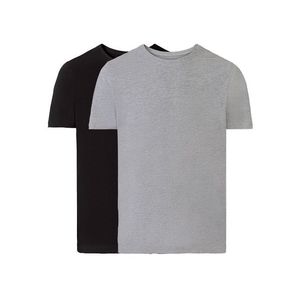 LIVERGY® Pánske tričko, 2 kusy (XXL (60/62), šedá/čierna) vyobraziť