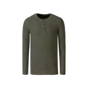 LIVERGY® Pánske tričko s dlhým rukávom (XL (56/58), olivová) vyobraziť
