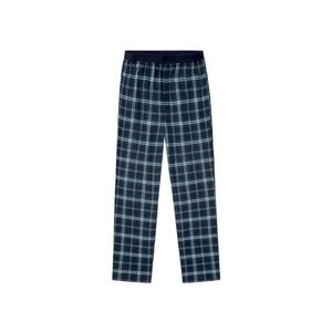 LIVERGY® Pánske pyžamové nohavice (S (44/46), biela/námornícka modrá) vyobraziť
