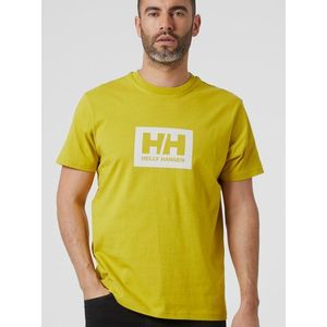 Žlté pánske tričko s potlačou HELLY HANSEN vyobraziť