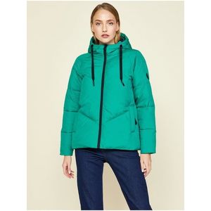 Zelená dámska prešívaná zimná bunda s kapucou ZOOT.lab Torri vyobraziť