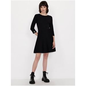 Čierne svetrové šaty Armani Exchange vyobraziť