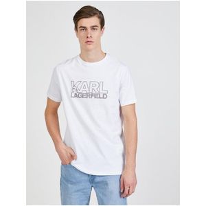 Biele pánske tričko KARL LAGERFELD vyobraziť