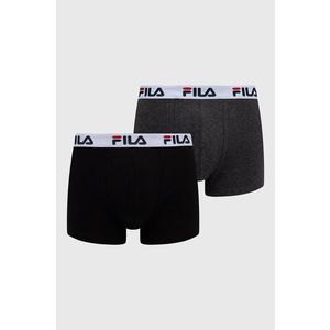 Boxerky Fila (2-pack) pánske, šedá farba vyobraziť