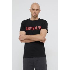 Bavlnené tričko Calvin Klein Underwear čierna farba, s potlačou vyobraziť
