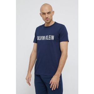 Bavlnené tričko Calvin Klein Underwear tmavomodrá farba, s potlačou vyobraziť