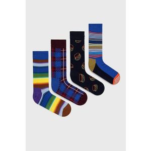 Ponožky Happy Socks Navy Socks Gift Set (4-Pack) pánske vyobraziť