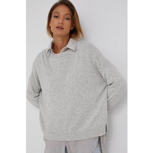 Vlnený sveter Answear Lab dámsky, šedá farba, ľahký vyobraziť