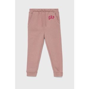 Detské nohavice GAP ružová farba, vzorované vyobraziť