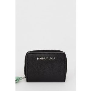 Kožená peňaženka Bimba Y Lola dámska, čierna farba vyobraziť