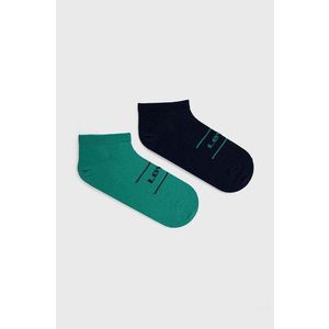 Ponožky Levi's zelená farba vyobraziť