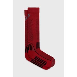 Ponožky s prímesou vlny Peak Performance červená farba vyobraziť