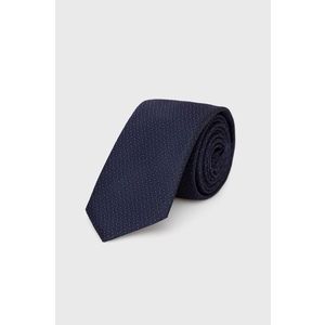 Hodvábna kravata Hugo tmavomodrá farba vyobraziť