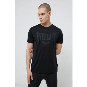 Tričko Everlast čierna farba, s potlačou vyobraziť