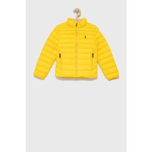 Detská bunda Polo Ralph Lauren žltá farba vyobraziť