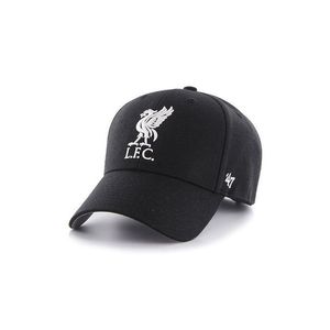 Čiapka 47brand EPL Liverpool čierna farba, s nášivkou vyobraziť