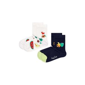 Detské ponožky Happy Socks Kids Fruit Mix (2-pack) čierna farba vyobraziť