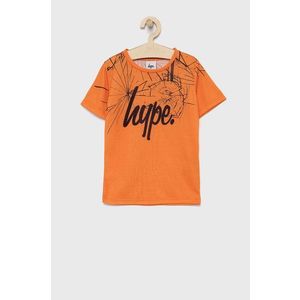 Detské tričko Hype oranžová farba, vzorované vyobraziť
