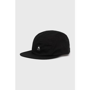 Bavlnená čiapka Burton čierna farba, jednofarebná vyobraziť