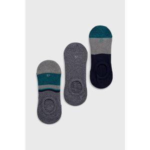 Ponožky Calvin Klein (3-pack) šedá farba vyobraziť